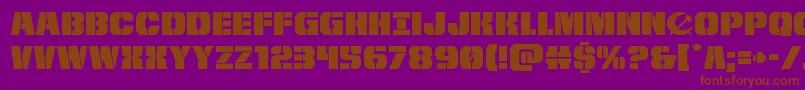 frombondwithloveexpand Font – Brown Fonts on Purple Background