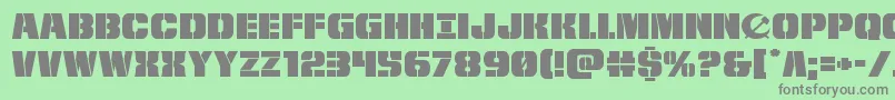 frombondwithloveexpand Font – Gray Fonts on Green Background