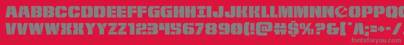 frombondwithloveexpand Font – Gray Fonts on Red Background