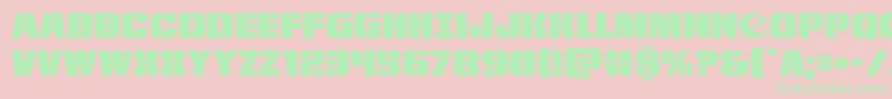 frombondwithloveexpand Font – Green Fonts on Pink Background