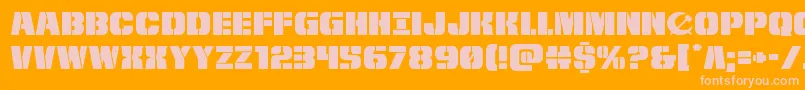 frombondwithloveexpand Font – Pink Fonts on Orange Background