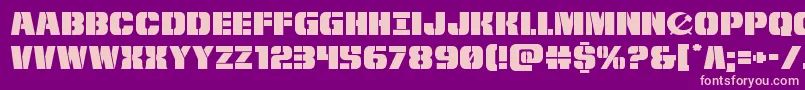 frombondwithloveexpand Font – Pink Fonts on Purple Background