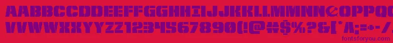frombondwithloveexpand Font – Purple Fonts on Red Background