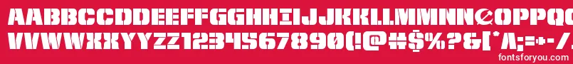 frombondwithloveexpand Font – White Fonts on Red Background