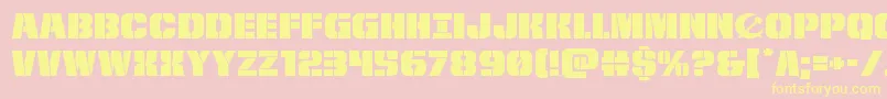 frombondwithloveexpand Font – Yellow Fonts on Pink Background