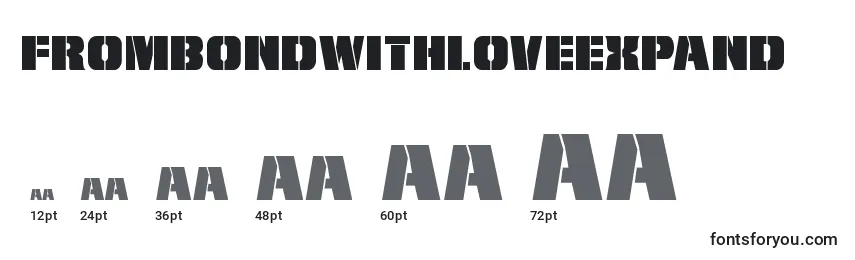 Frombondwithloveexpand (127274) Font Sizes