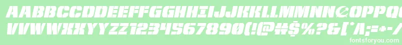 frombondwithloveexpandital Font – White Fonts on Green Background