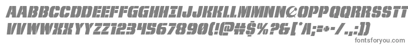 frombondwithloveital-fontti – harmaat kirjasimet valkoisella taustalla