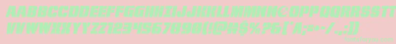 frombondwithloveital Font – Green Fonts on Pink Background