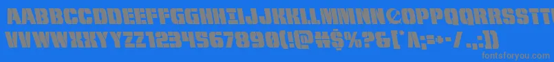 frombondwithloveleft Font – Gray Fonts on Blue Background