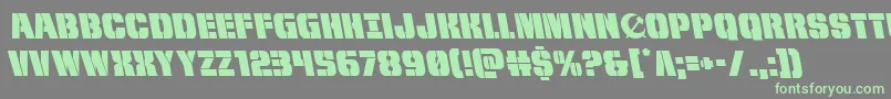 frombondwithloveleft Font – Green Fonts on Gray Background