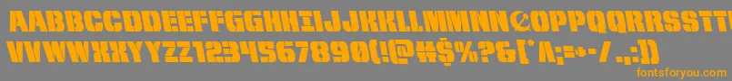 frombondwithloveleft Font – Orange Fonts on Gray Background