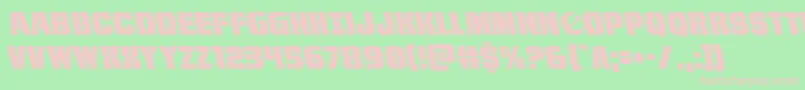 frombondwithloveleft Font – Pink Fonts on Green Background