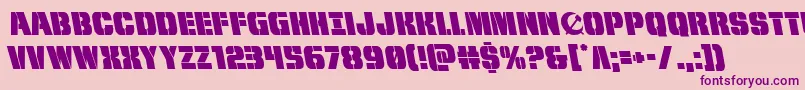 frombondwithloveleft-fontti – violetit fontit vaaleanpunaisella taustalla