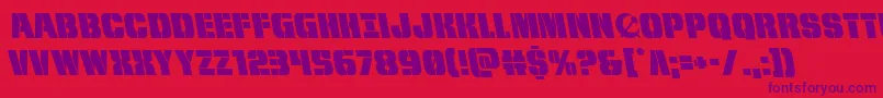 frombondwithloveleft Font – Purple Fonts on Red Background