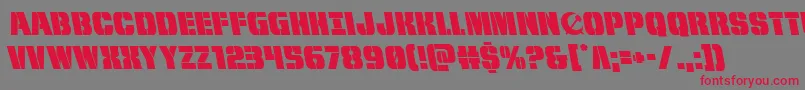 frombondwithloveleft Font – Red Fonts on Gray Background