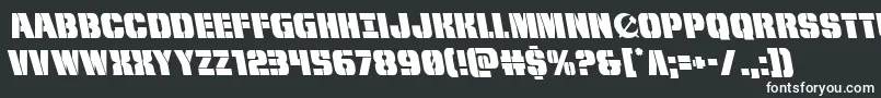 フォントfrombondwithloveleft – 黒い背景に白い文字