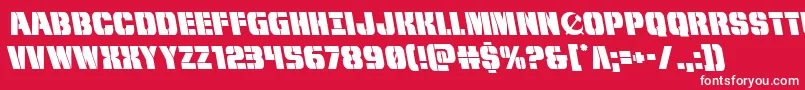 frombondwithloveleft Font – White Fonts on Red Background