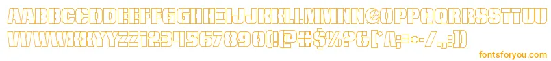 frombondwithloveout Font – Orange Fonts on White Background