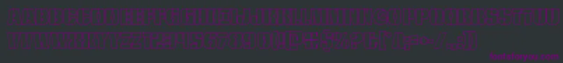 frombondwithloveout Font – Purple Fonts on Black Background