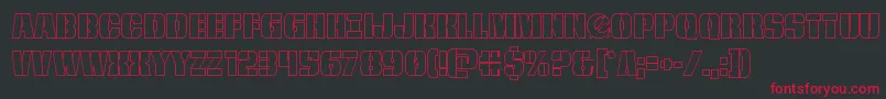 frombondwithloveout Font – Red Fonts on Black Background