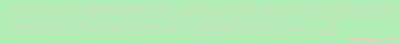 frombondwithloveoutital Font – Pink Fonts on Green Background