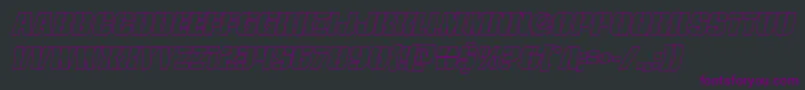 frombondwithloveoutital Font – Purple Fonts on Black Background