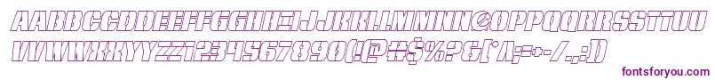 frombondwithloveoutital Font – Purple Fonts on White Background