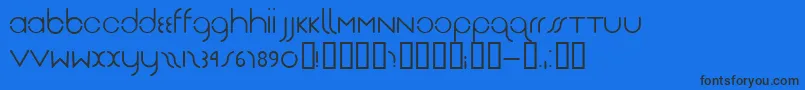 Drg Font – Black Fonts on Blue Background