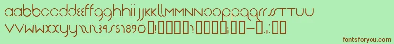 Drg Font – Brown Fonts on Green Background