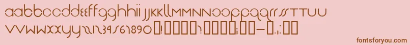 Drg Font – Brown Fonts on Pink Background