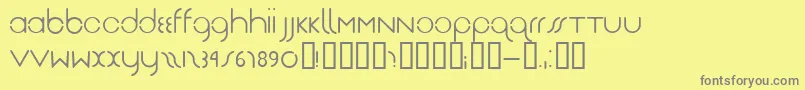 Drg Font – Gray Fonts on Yellow Background