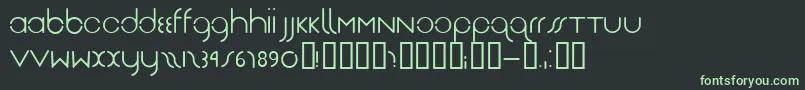 Drg Font – Green Fonts on Black Background