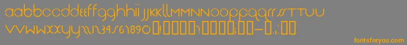 Drg Font – Orange Fonts on Gray Background