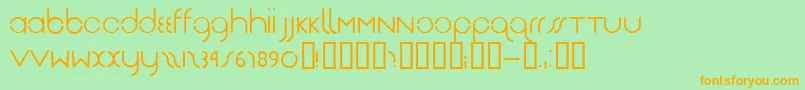Drg Font – Orange Fonts on Green Background