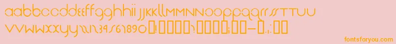 Drg Font – Orange Fonts on Pink Background