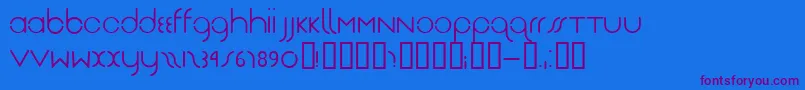 Drg Font – Purple Fonts on Blue Background