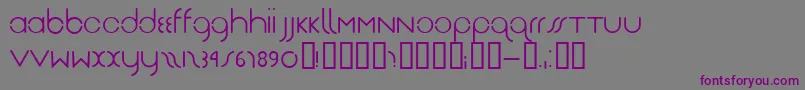Drg Font – Purple Fonts on Gray Background
