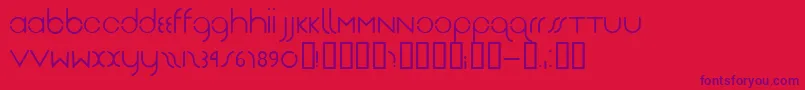 Drg Font – Purple Fonts on Red Background