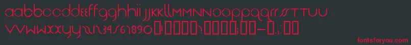 Drg Font – Red Fonts on Black Background
