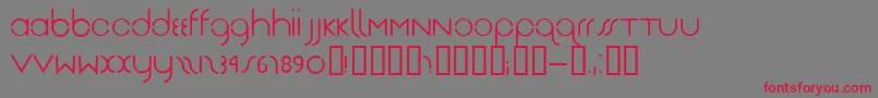 Drg Font – Red Fonts on Gray Background