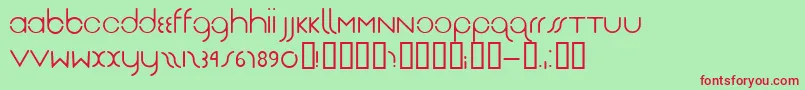 Drg Font – Red Fonts on Green Background