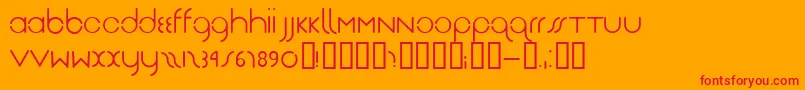 Drg Font – Red Fonts on Orange Background