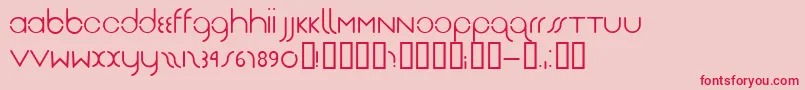 Drg Font – Red Fonts on Pink Background