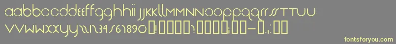 Drg Font – Yellow Fonts on Gray Background