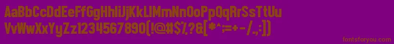 Front Page Neue Font – Brown Fonts on Purple Background