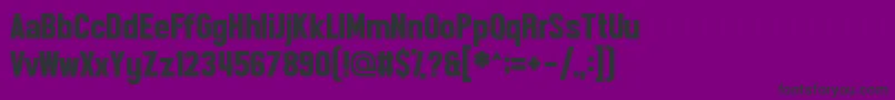 Front Page News-Schriftart – Schwarze Schriften auf violettem Hintergrund