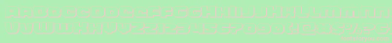 frontrunner3d Font – Pink Fonts on Green Background