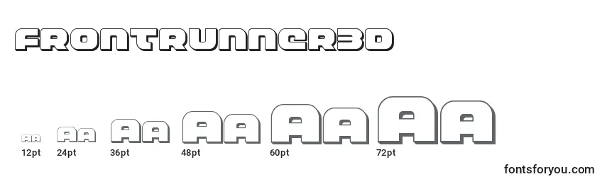 Размеры шрифта Frontrunner3d