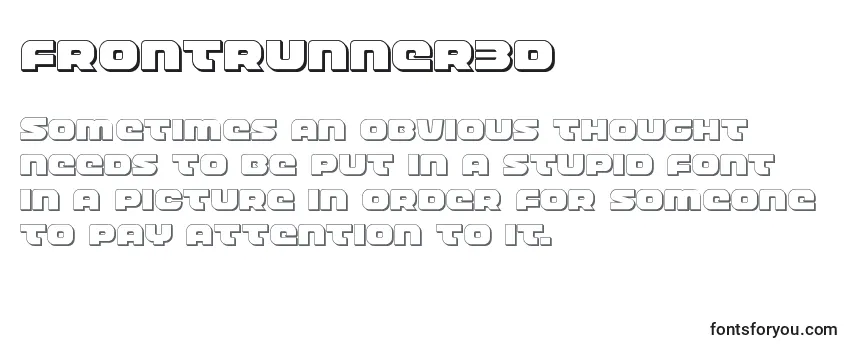 Шрифт Frontrunner3d